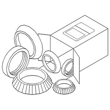 Aftermarket Wheel Bearing Kit Fits John Deere Tractor Models 2955 3055 4055 4440 WBKFits JD WBKJD8